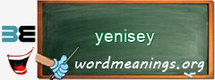 WordMeaning blackboard for yenisey